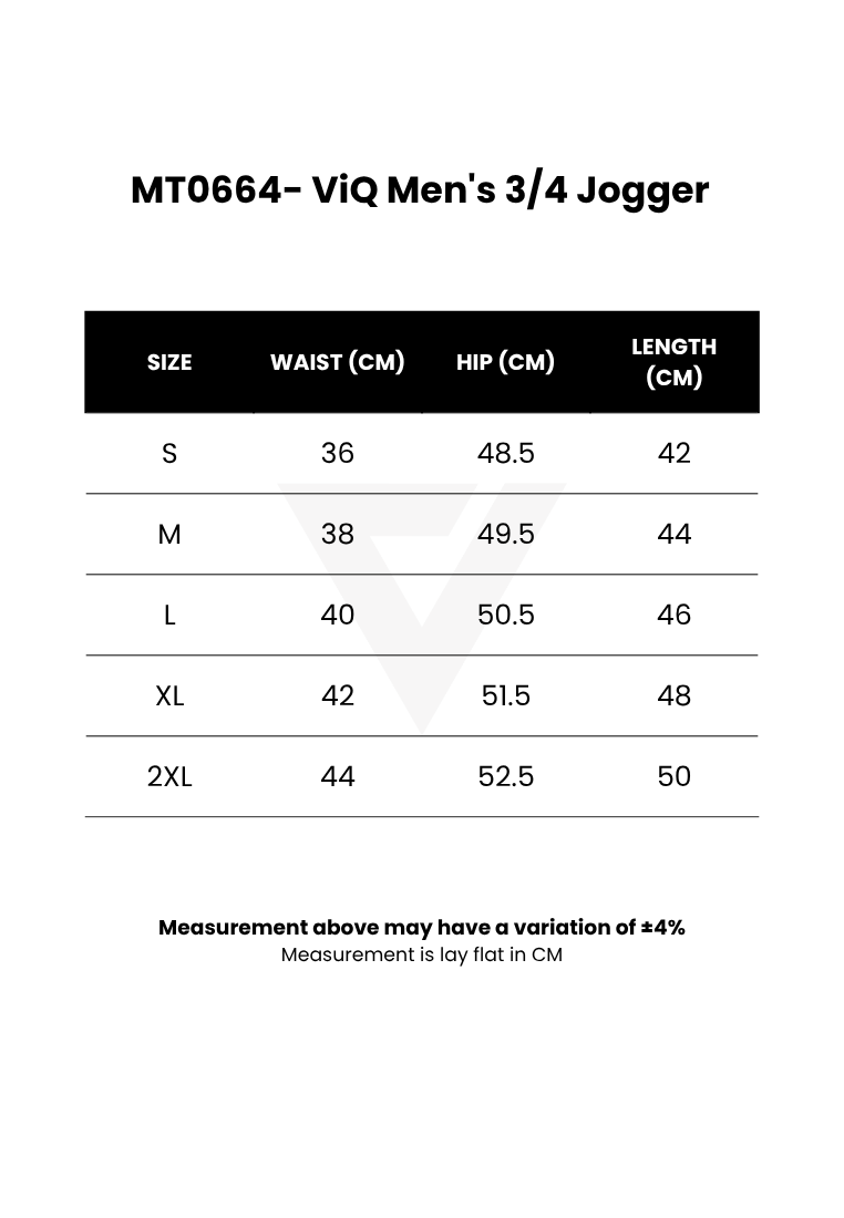 ViQ Men's 3/4 Jogger