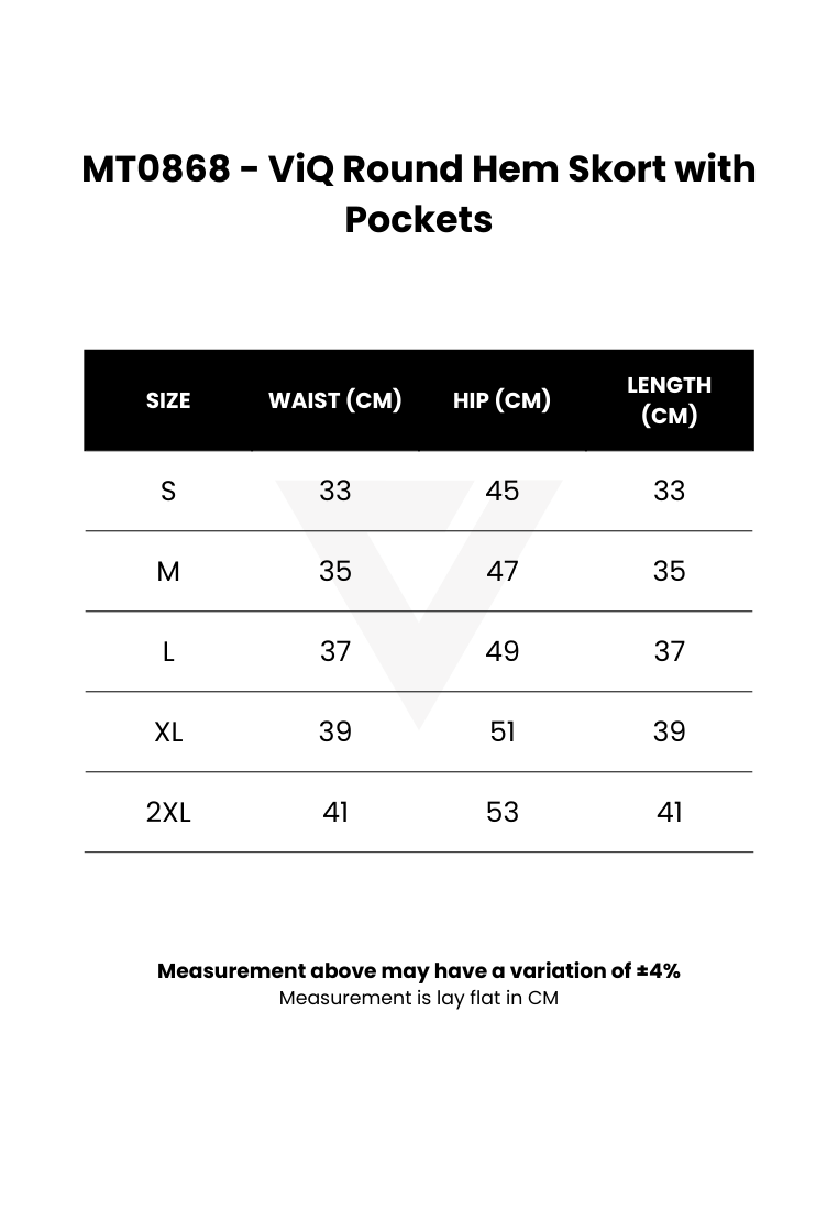 ViQ Round Hem Skort with Pockets