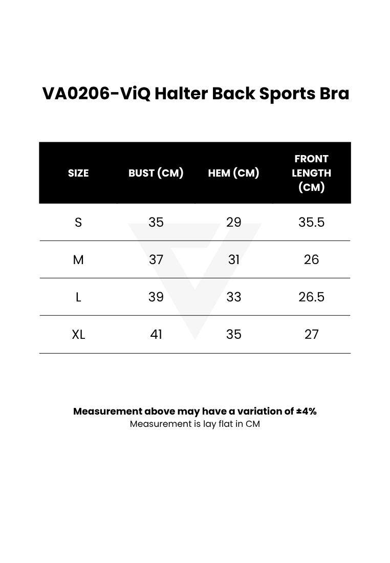 ViQ Halter Back Sports Bra