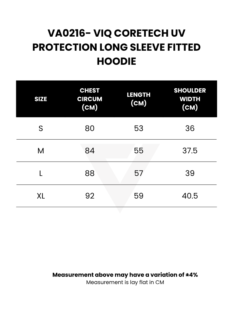 ViQ CoreTech® UV Protection Long Sleeve Fitted Hoodie