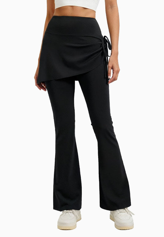 ViQ Wrap Skirt Flared Leggings