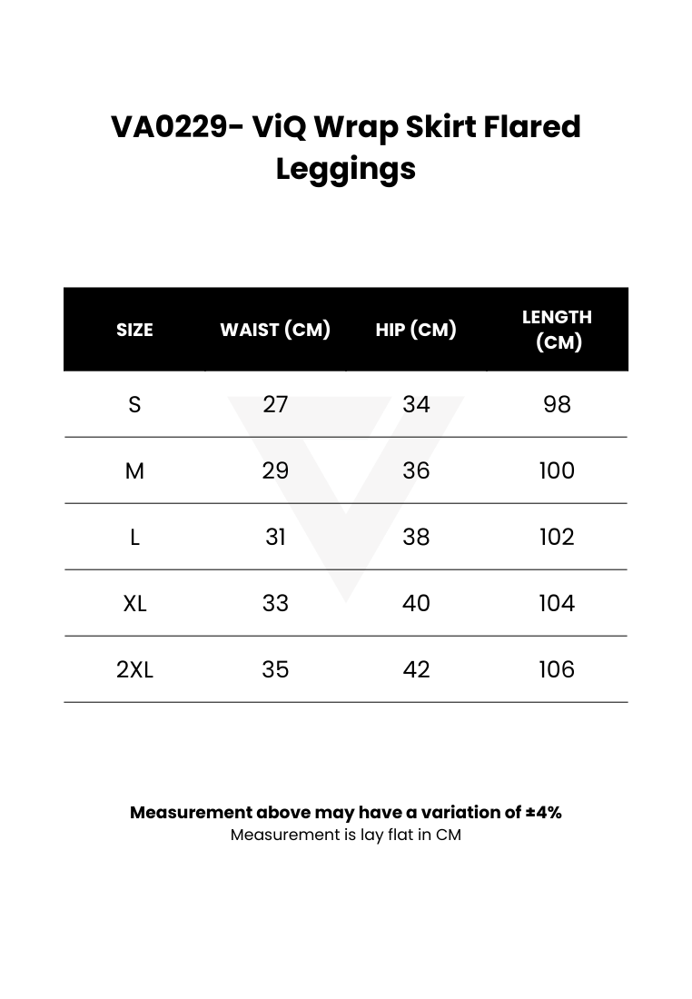 ViQ Wrap Skirt Flared Leggings