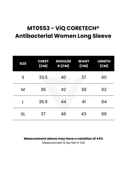 ViQ CoreTech® Antibacterial Women Long Sleeve Tee