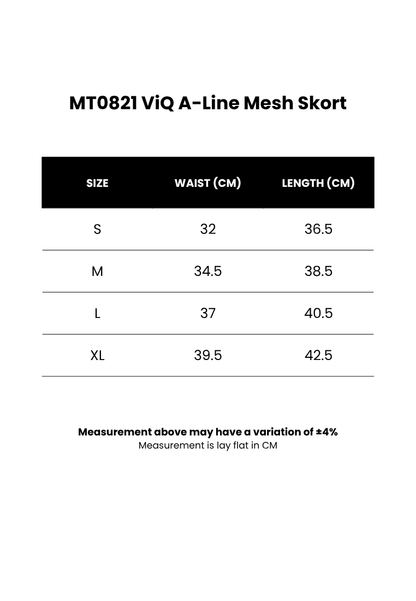 ViQ A-Line Mesh Skort