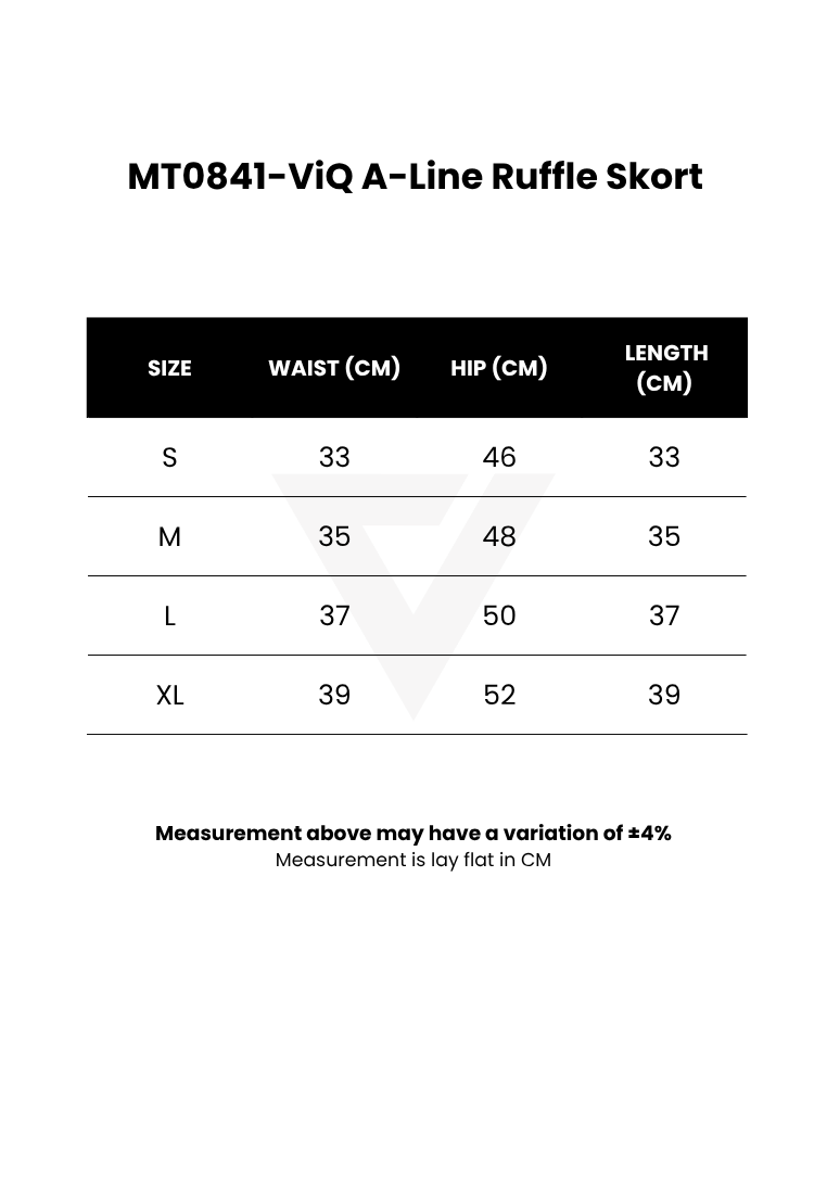 ViQ A-Line Ruffle Skort