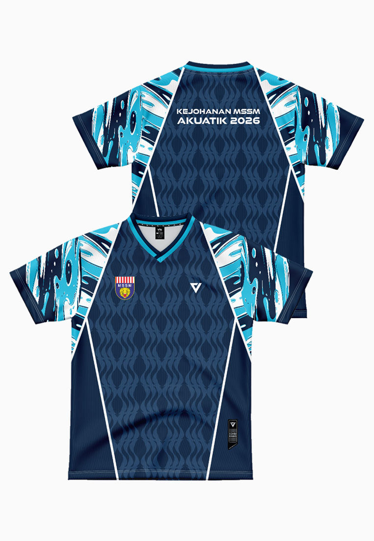 ViQ x MSSM 2026 Aquatic V-Neck Tee