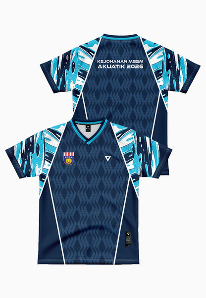 ViQ x MSSM 2026 Aquatic V-Neck Tee