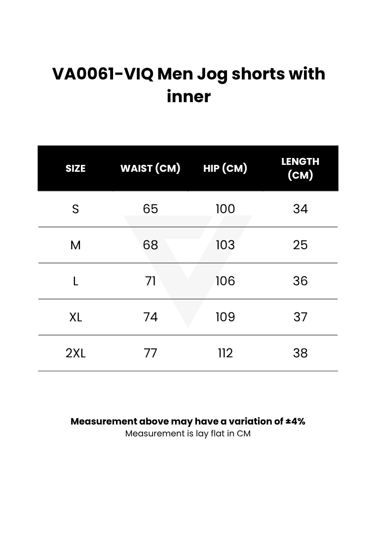 VIQ Men Jog shorts with inner
