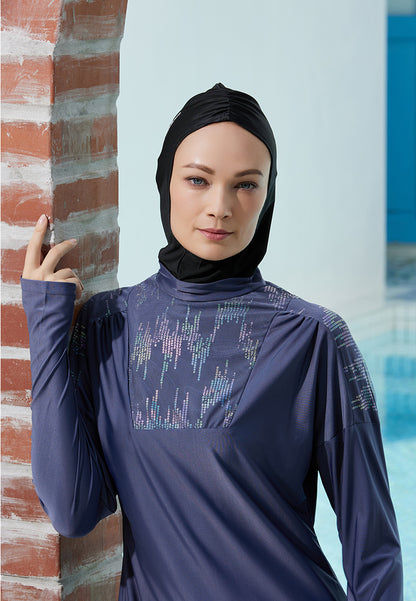 Tidalwave Wisteria Modest Beachwear Set of 2