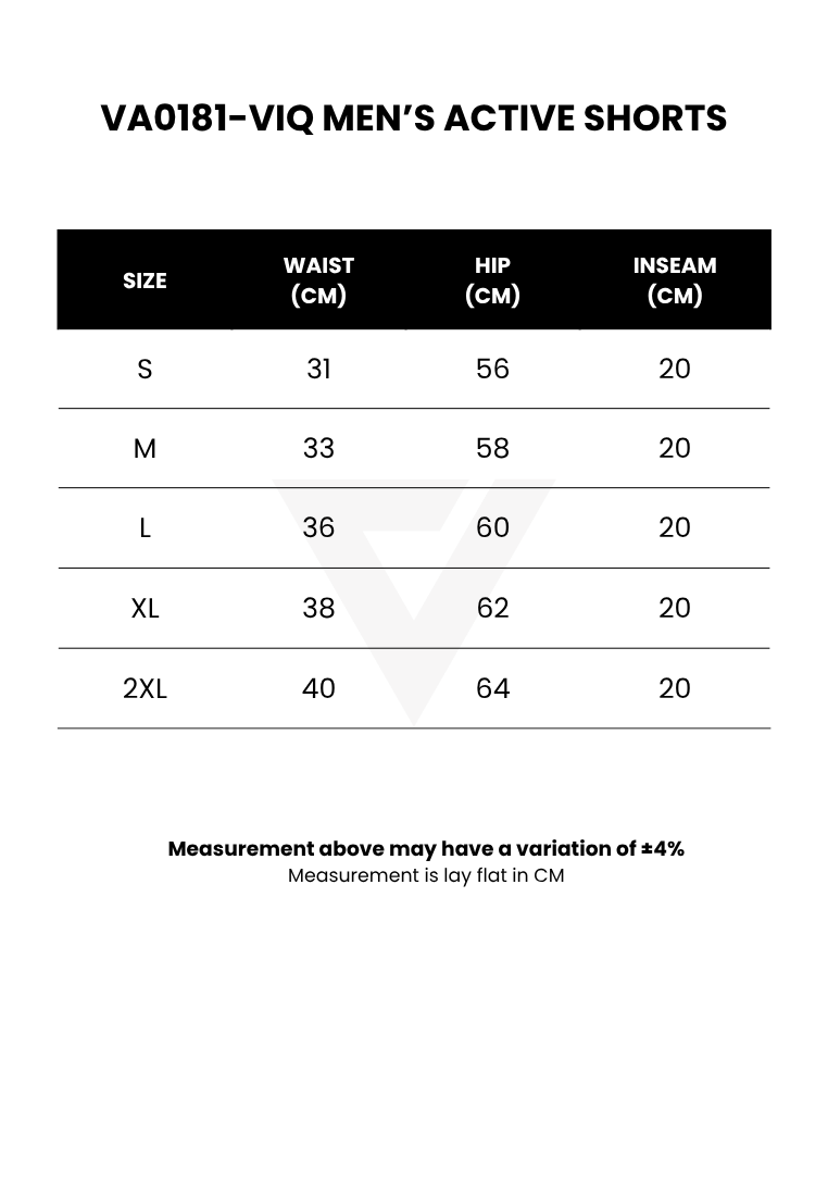 ViQ Men's Active Shorts