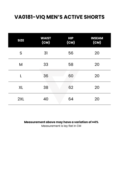 ViQ Men's Active Shorts