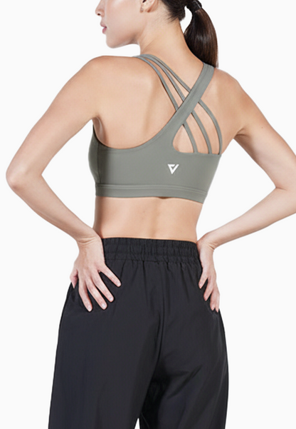 ViQ Asymmetrical Crisscross Sports Bra