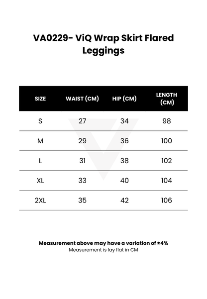 ViQ Wrap Skirt Flared Leggings