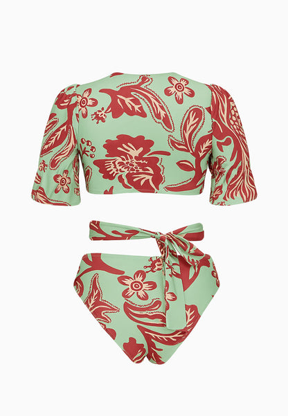 Tidalwave Sage Short Sleeve Wrap Bikini