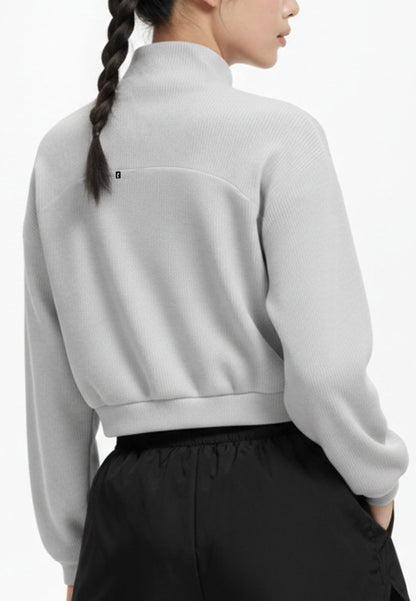 ViQ Cropped Ribbed Sweater