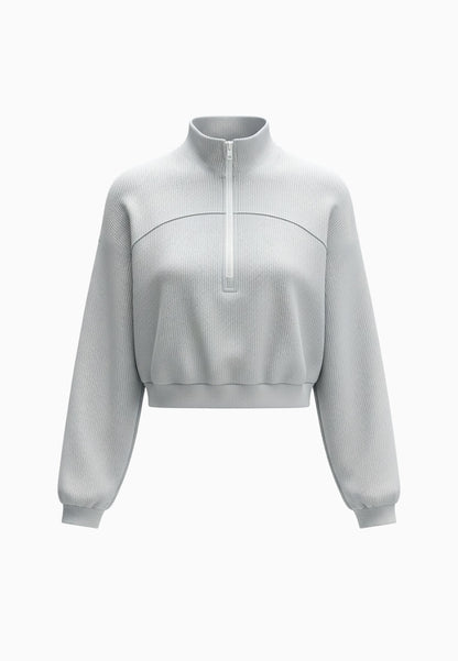 ViQ Cropped Ribbed Sweater
