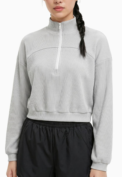 ViQ Cropped Ribbed Sweater