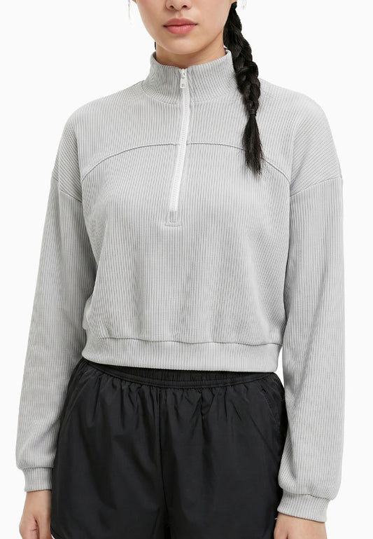 ViQ Cropped Ribbed Sweater