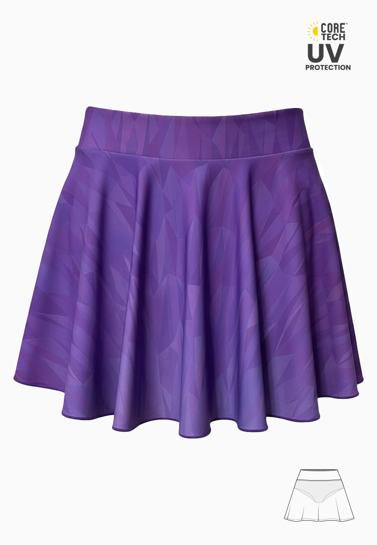 Tidalwave UV Protection Prism Rashguard Flared Skort