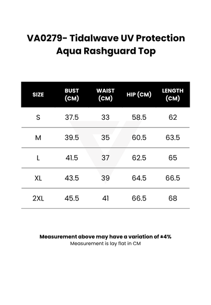 Tidalwave UV Protection Aqua Rashguard Top
