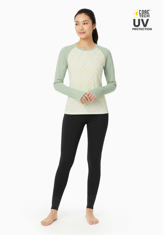 Tidalwave UV Protection Floral Rashguard Top