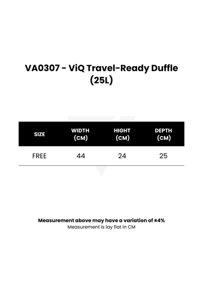 ViQ Travel-Ready Duffle (25L)