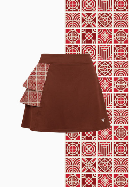 ViQ Oriental Tiled Skort