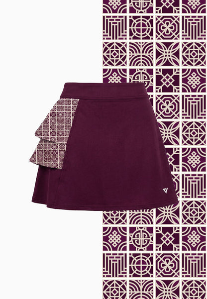 ViQ Oriental Tiled Skort