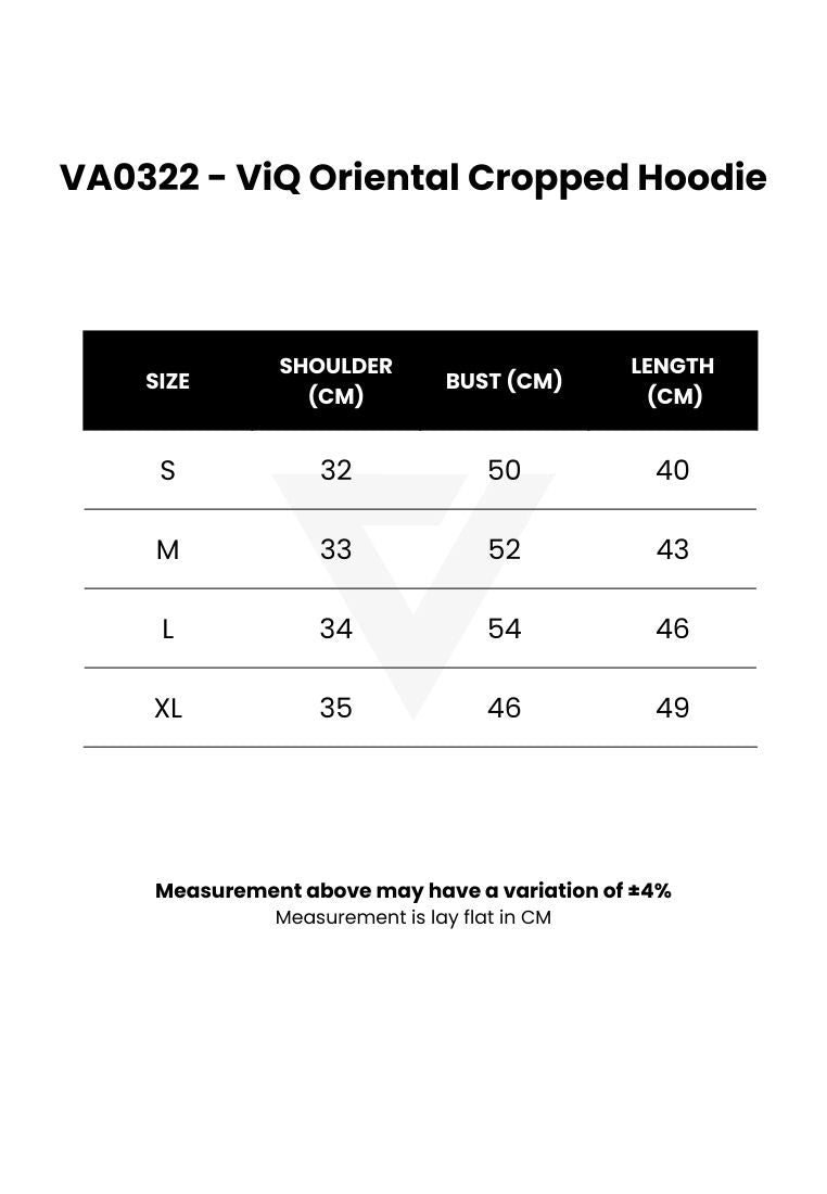 ViQ Oriental Cropped Hoodie