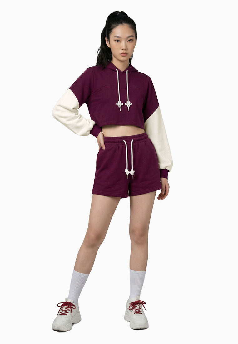 ViQ Oriental Cropped Hoodie