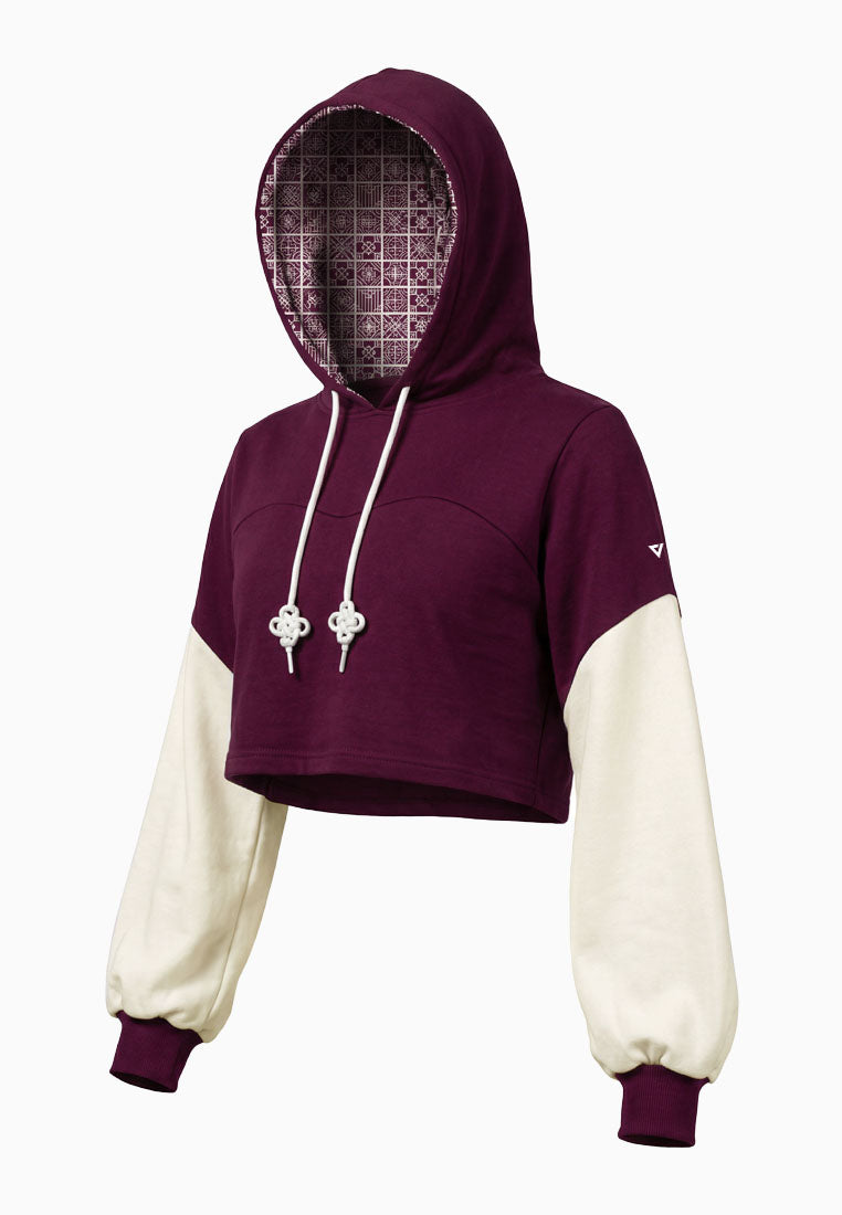 ViQ Oriental Cropped Hoodie