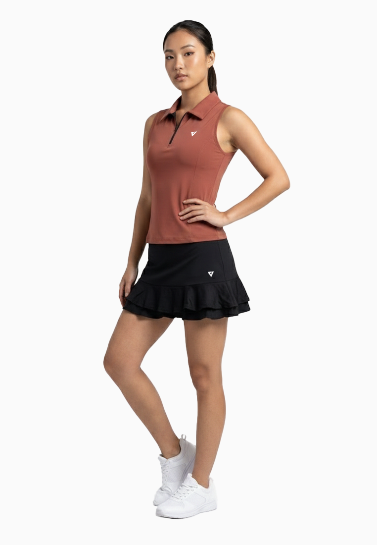 ViQ Collared Zip Neck Bra Top
