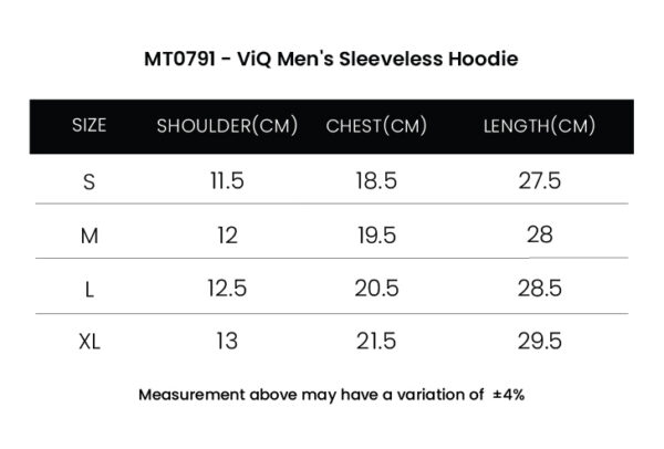 ViQ Men's Sleeveless Hoodie - Image 7