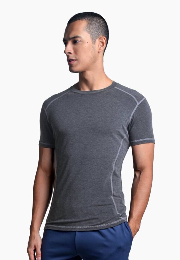 VIQ Men Fitted Workout Tee - Image 4