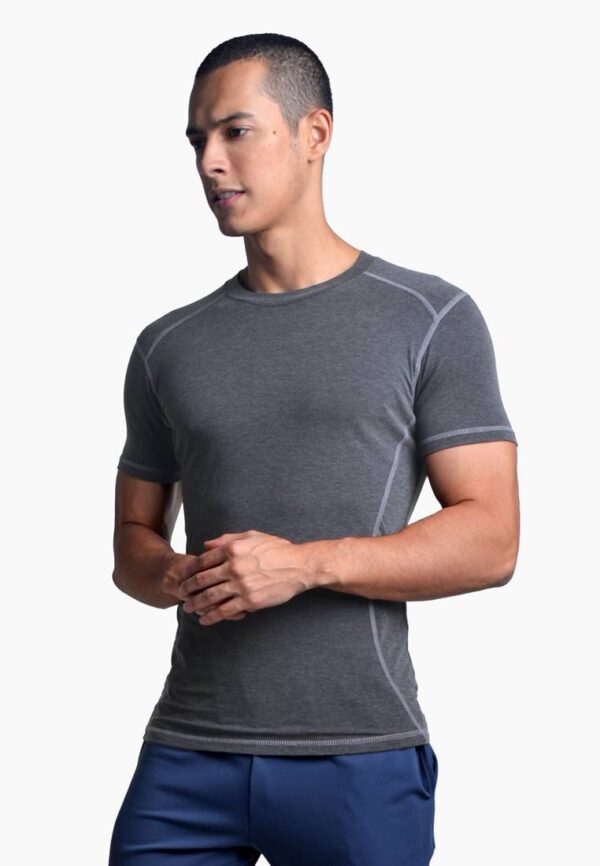 VIQ Men Fitted Workout Tee - Image 5