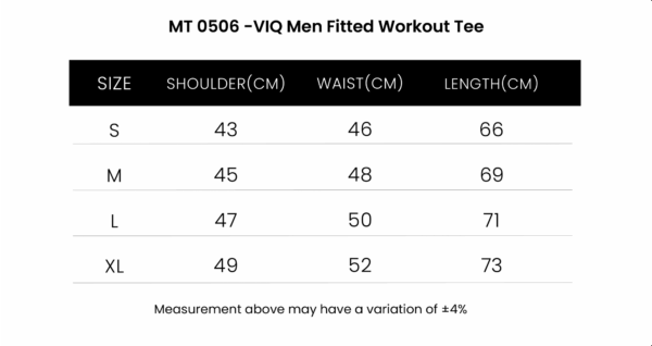 VIQ Men Fitted Workout Tee - Image 7