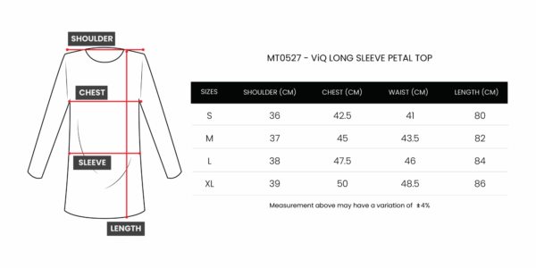 ViQ Long Sleeve Petal Top - Image 7