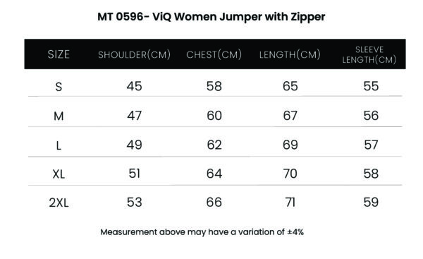 ViQ Women Jumper with Zipper - Image 4