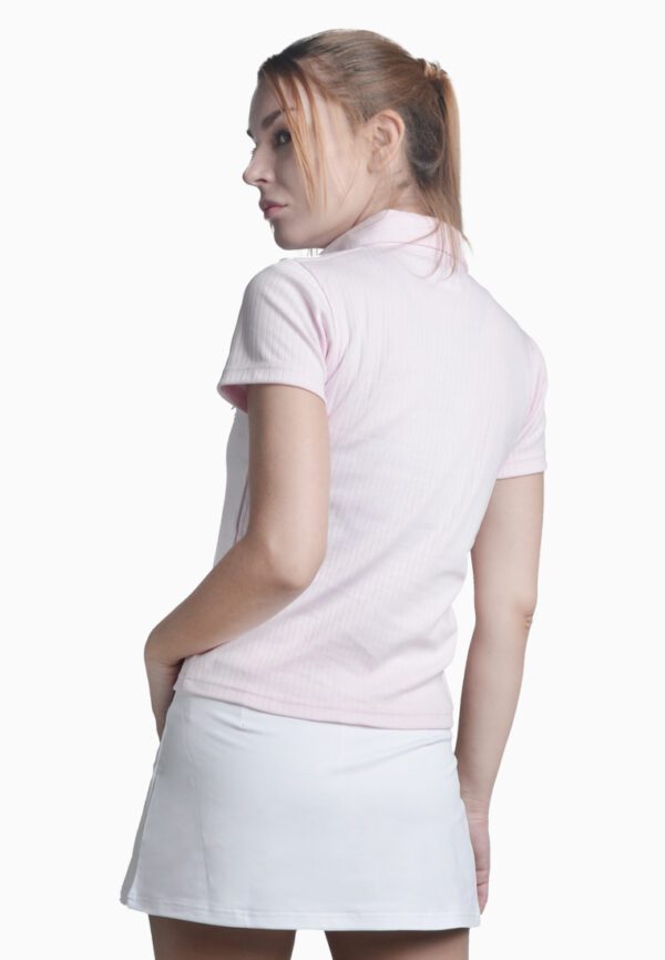 VIQ Women Cotton Pink Polo - Image 4