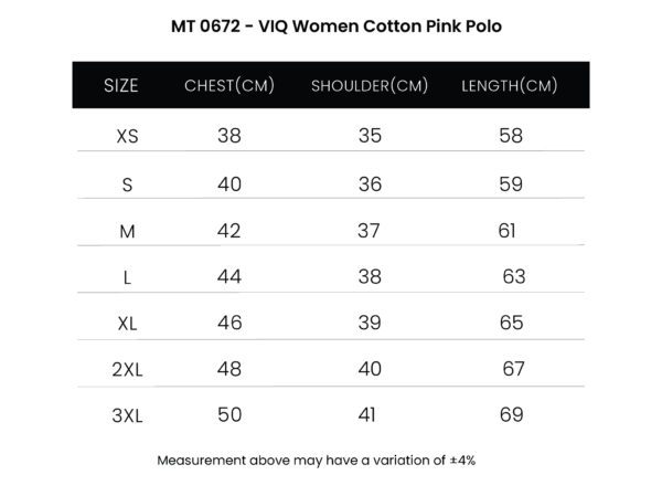 VIQ Women Cotton Pink Polo - Image 5