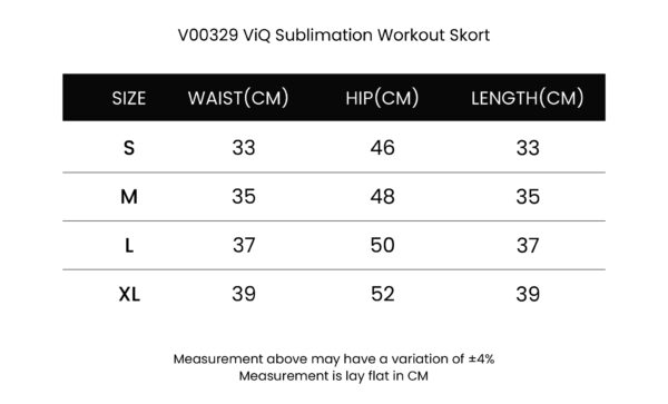 ViQ Sublimation Workout Skort - Image 5