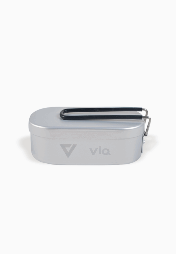 ViQ 800ML Aluminium Cooking Messtin with Steam Rack