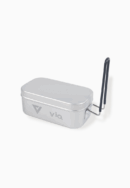 ViQ 800ML Aluminium Cooking Messtin with Steam Rack