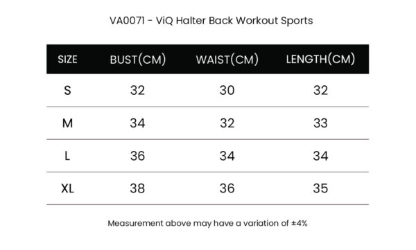 ViQ Halter Back Workout Sports Bra - Image 7