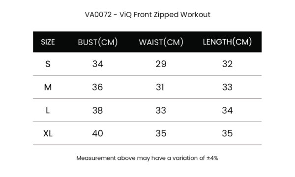 ViQ Front Zipped Workout Sports Bra - Image 9
