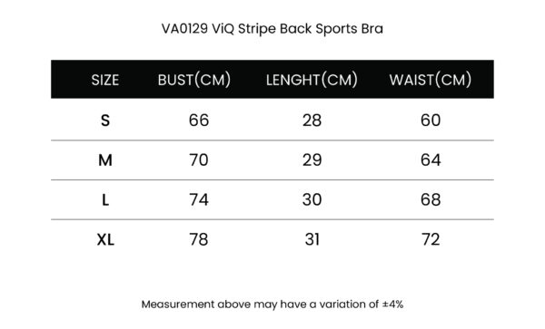 ViQ Stripe Back Sports Bra - Image 7