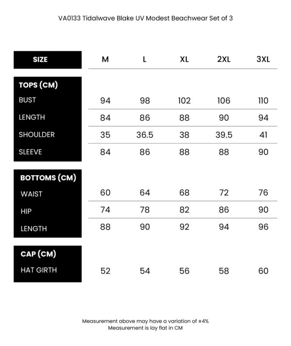Tidalwave Blake UV Modest Beachwear Set of 3 - Image 4