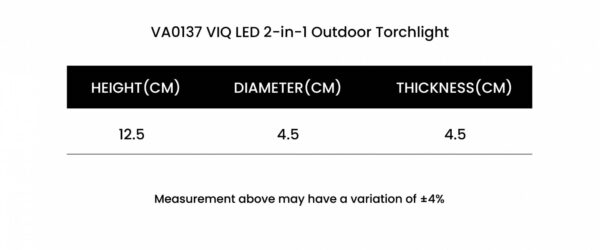 VIQ LED 2-in-1 Outdoor Torchlight - Image 7